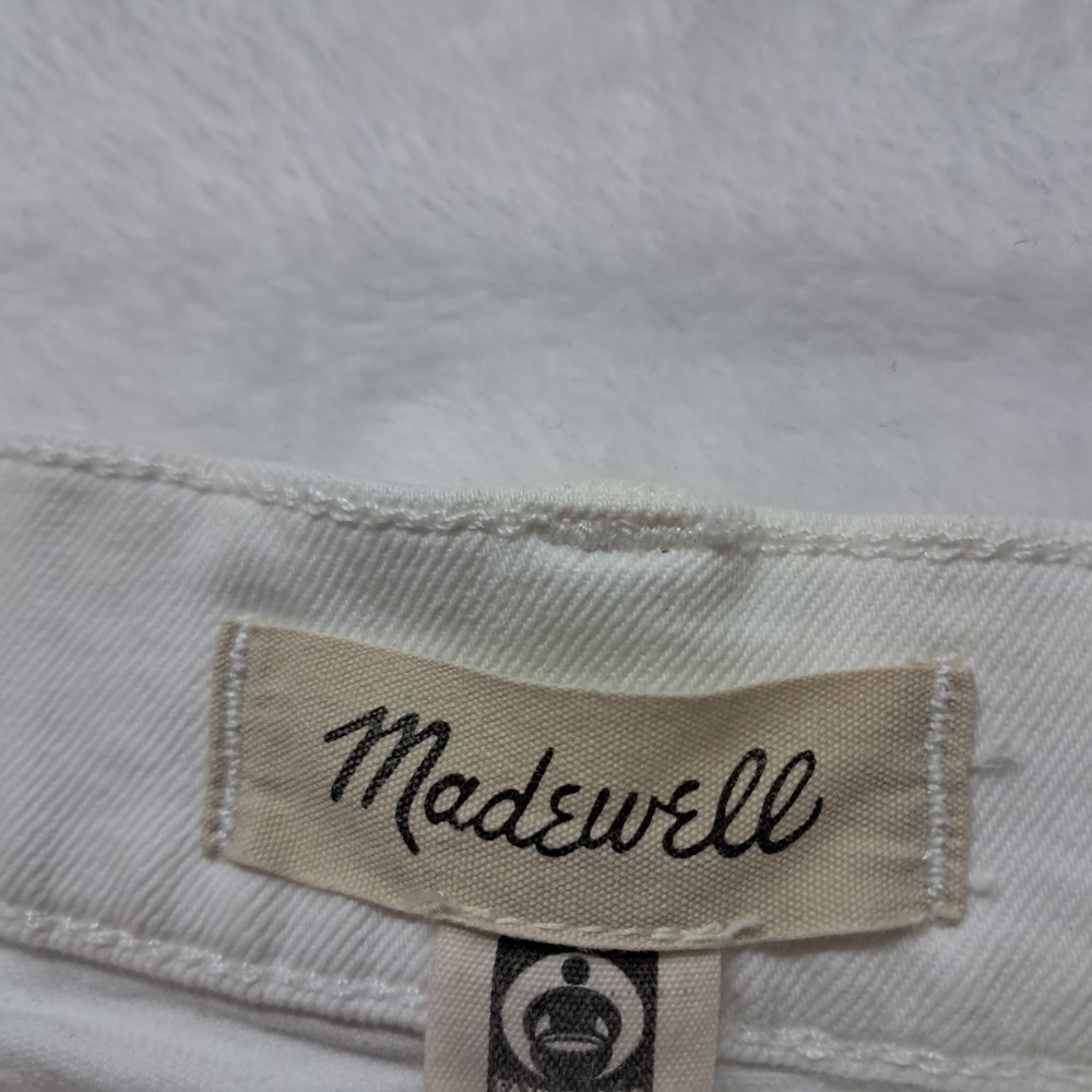 Madewell The Perfect Vintage Wide Leg Jeans Women's 32 Petite White High Rise - Picture 4 of 11
